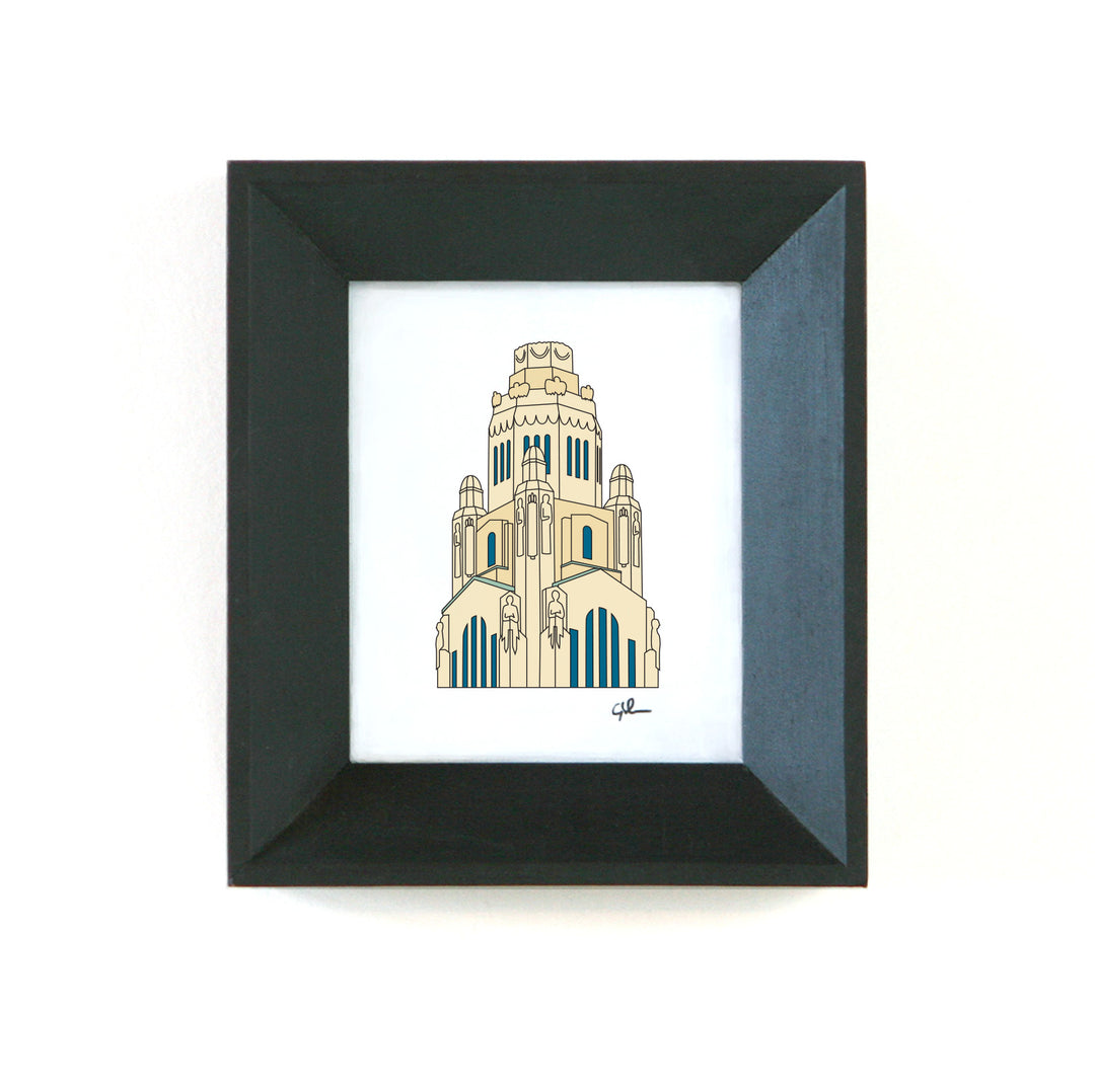leveque tower skyscraper art by united goods
