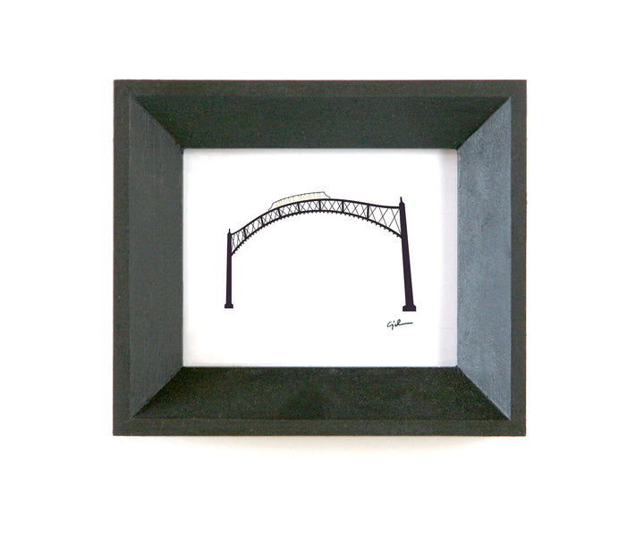 high quality art print of the short north arches in columbus ohio