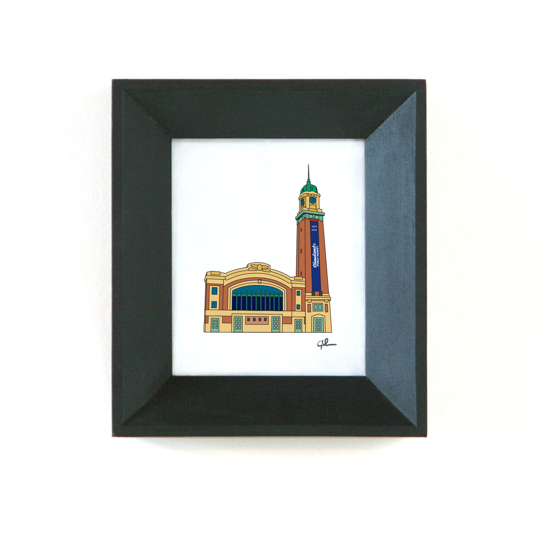 small gift print of the west side market in cleveland ohio