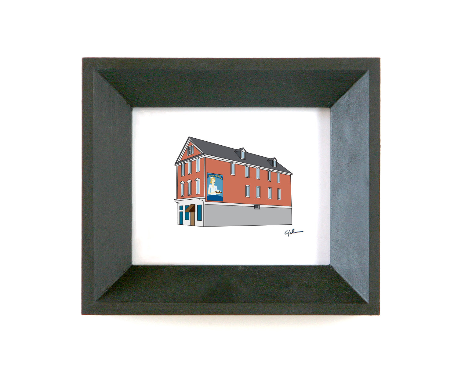 print of the hominy grill restaurant in charleston south carolina