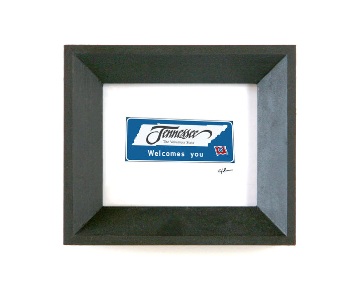 mini art print of the welcome to tennessee sign by united goods