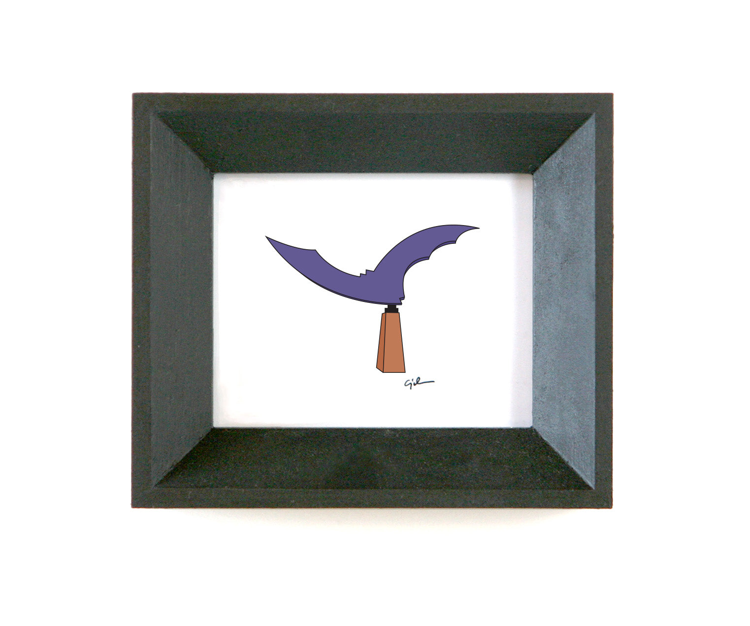 print of the nightwing sculpture in austin texas