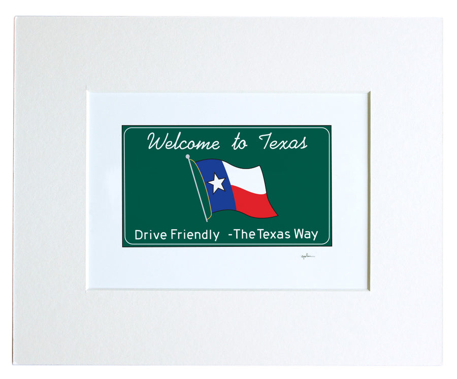 welcome to texas sign by united goods