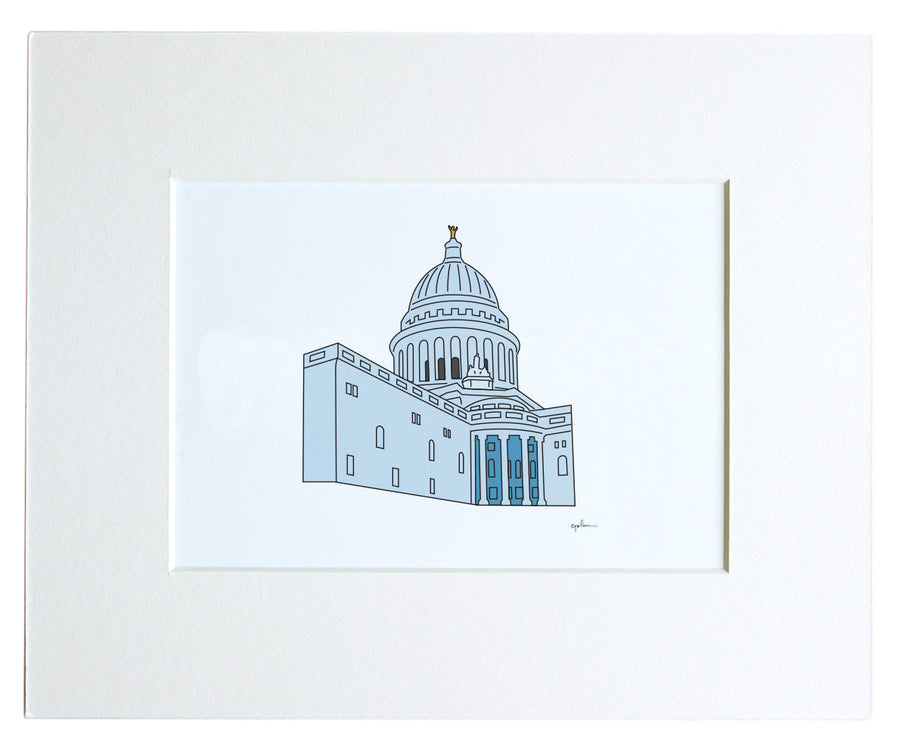 wisconsin state capitol drawing by united goods