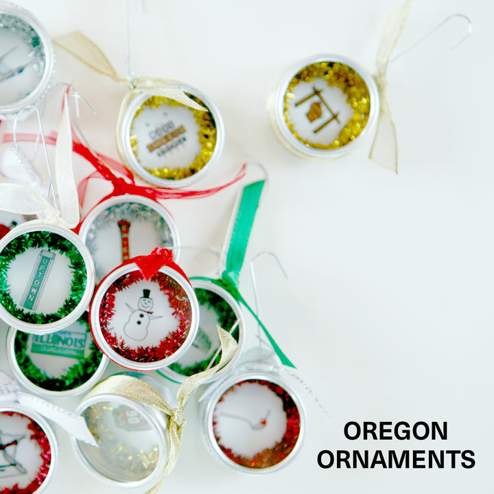 oregon state icon holiday ornaments
