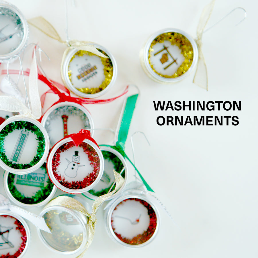 washington state icon christmas ornaments