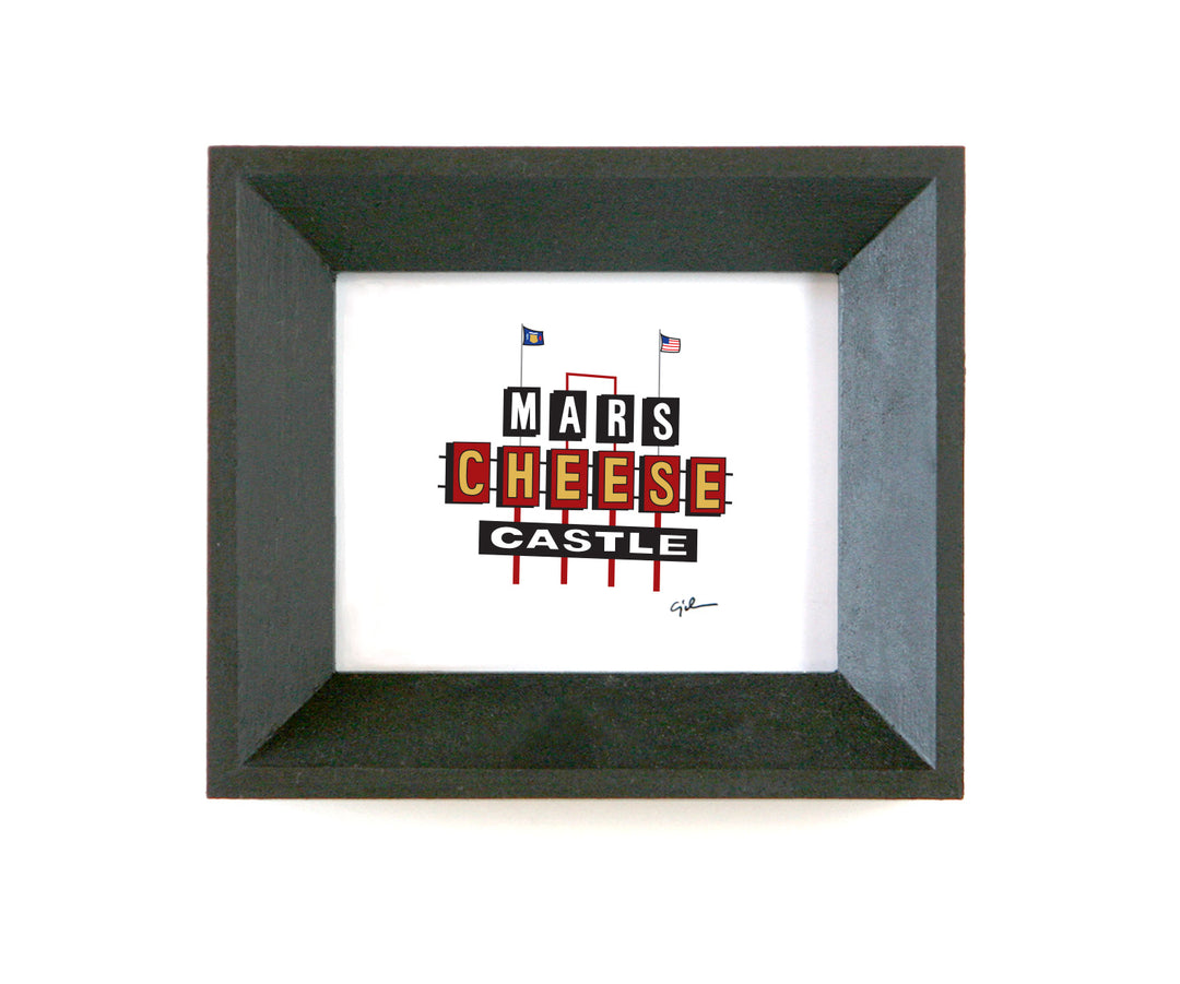 print of the mars cheese castle sign by united goods