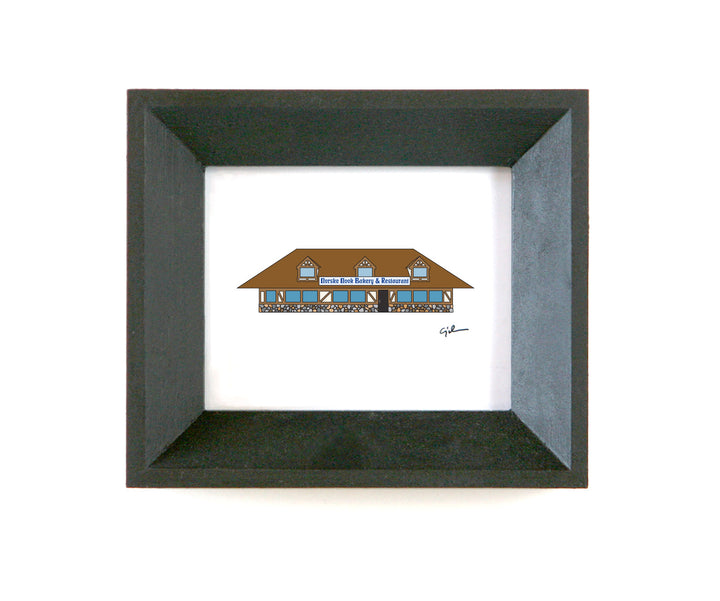 drawing of the Norske Nook in Osseo, Wisconsin