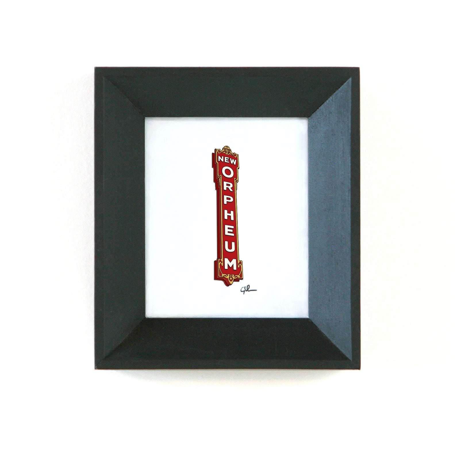 art print of the orpheum theater sign from madison wisconsin